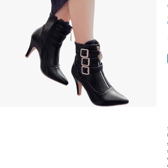 Black High Kitten Heels - Picture 6 of 6